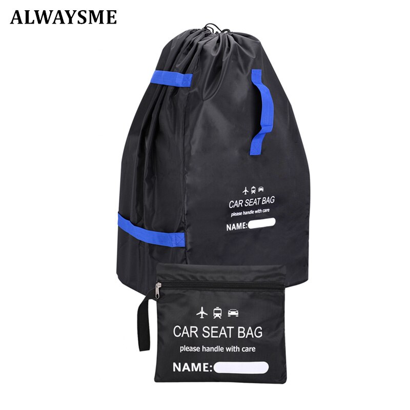 ALWAYSME Car Seat Travel Tote Ideal Gate Check Car Seat Travel Bag Adjustable Padded Backpack