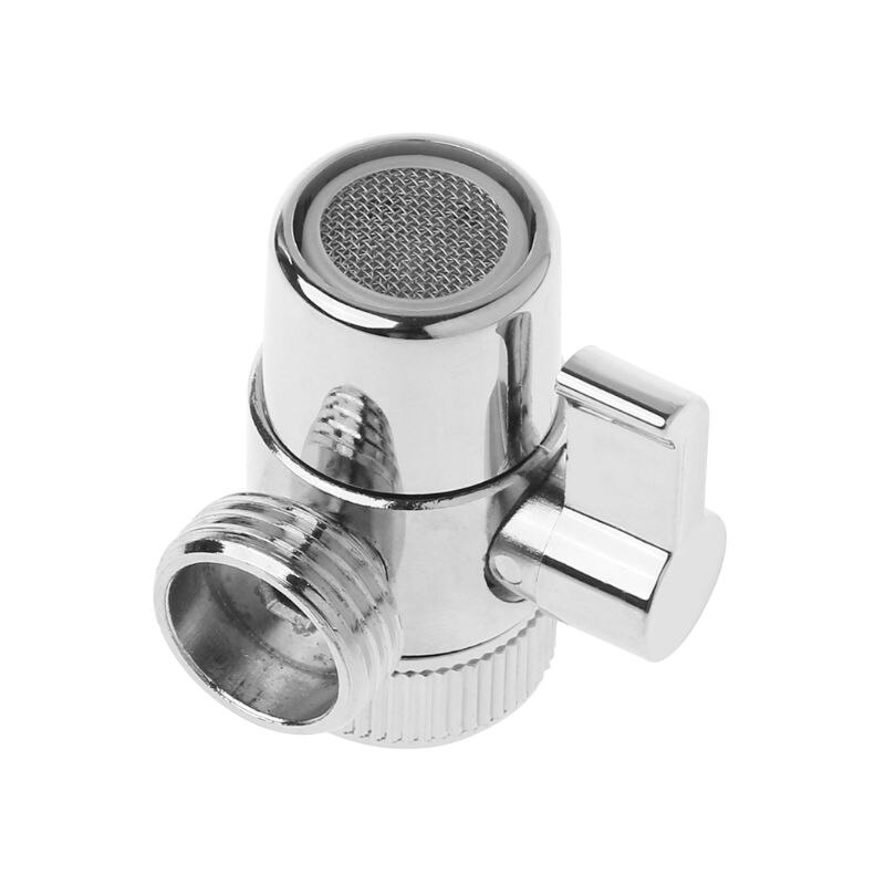 Brass 3-way Diverter Valve Faucet Connector Adapter Three Head Function Switch Faucet Spout Adapter Three-way Valve