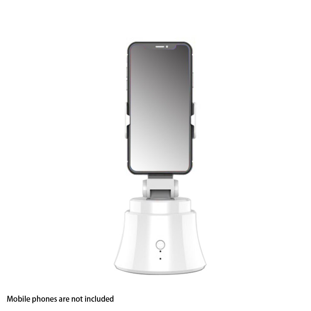 Intérieur extérieur pour Smartphones Rotation de 360 degrés stabilisateur de cardan de tir intelligent universel photographie compte à rebours montage de la caméra: WHITE / Round