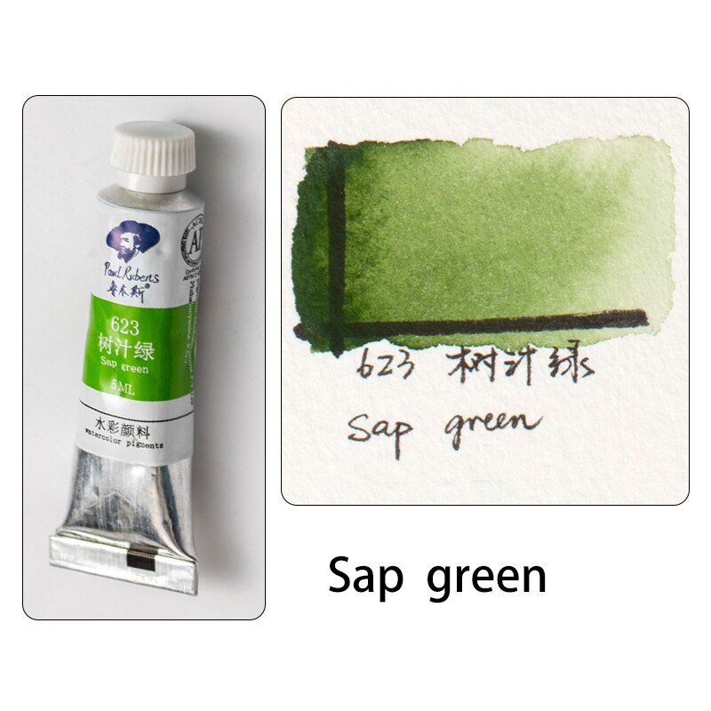 Offizielle Paul Rubens 5ml Aquarell Farben Rohre Caroline Serie 20 farben Pigment für Anfänger Student Kunst lieferant: 623
