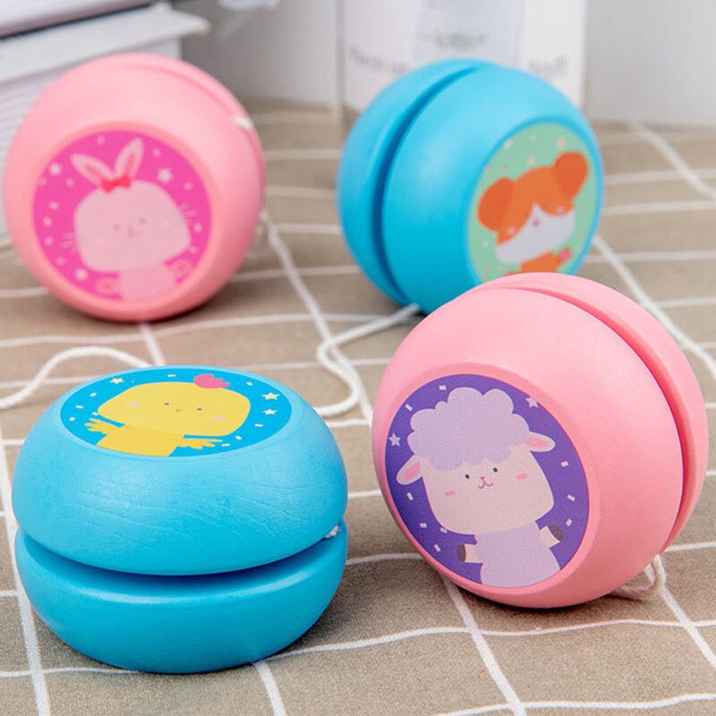 Cute Animal Wooden Yoyo Toys Ladybug Toys Kids Yo-Yo Yo Yo Toys for Children Yoyo Ball Party Favors: Default Title