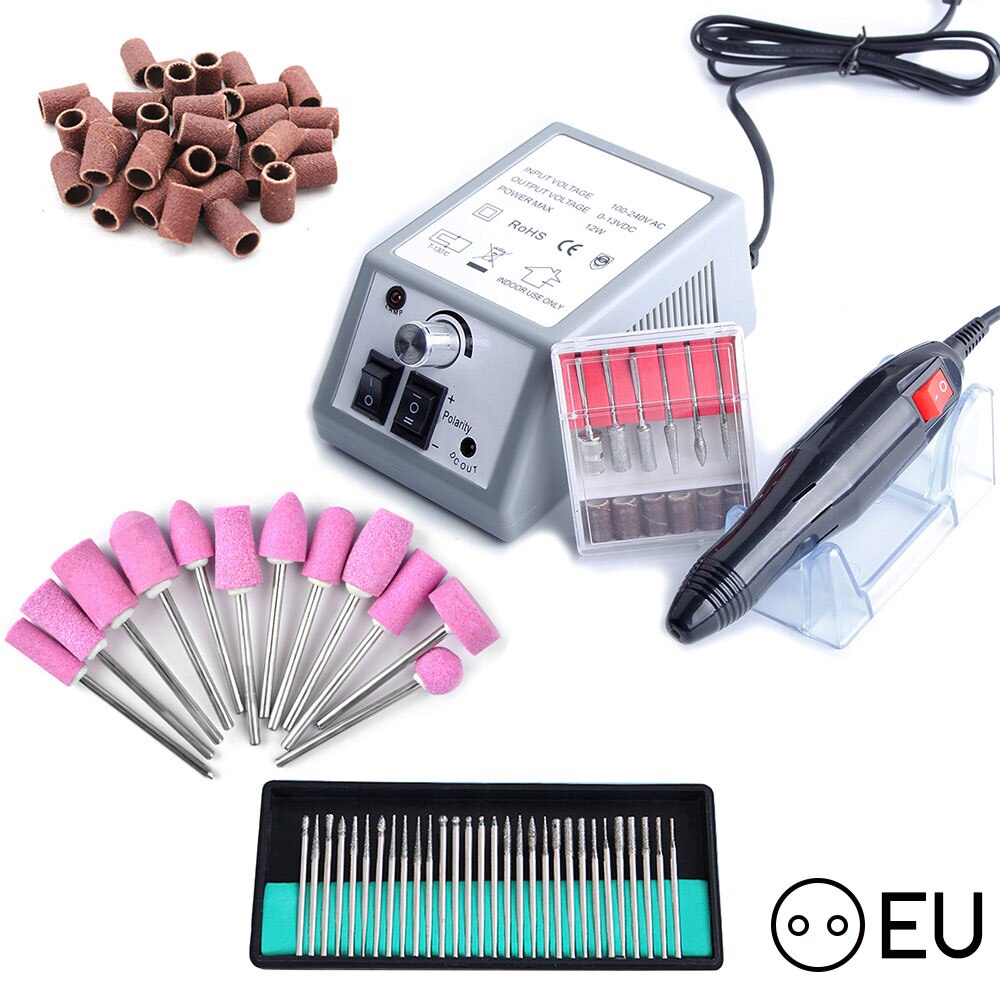 Perceuse à ongles électrique 20000, ensemble de mèches, Machine de manucure, Kit d'outils pour pédicure, lime à ongles électrique, Machine de polissage: ZH5175-11