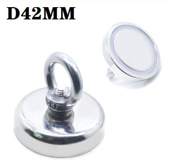 Starke Magnet Topf Angeln Magnet Tiefe Meer Salvage Magnetische Haken Permanent Neodym NdFeB Magnetischen Angeln Werkzeug mit Seil: D42WUKONG