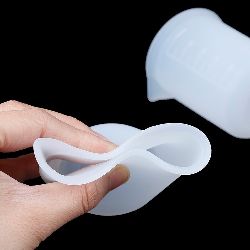 100 ml transparente de silicona Copa Escala de pegamento taza de medición de reutilizable herramientas de medición para la cocción de bricolaje accesorios de cocina