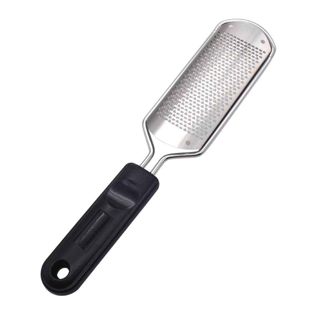 Râpe à pied, lime de pédicure, brosse en acier inoxydable, épurateur de talon, callosités, dissolvant de peau morte, exfoliant, outil de soins des pieds, 1 pièce: Bleu profond