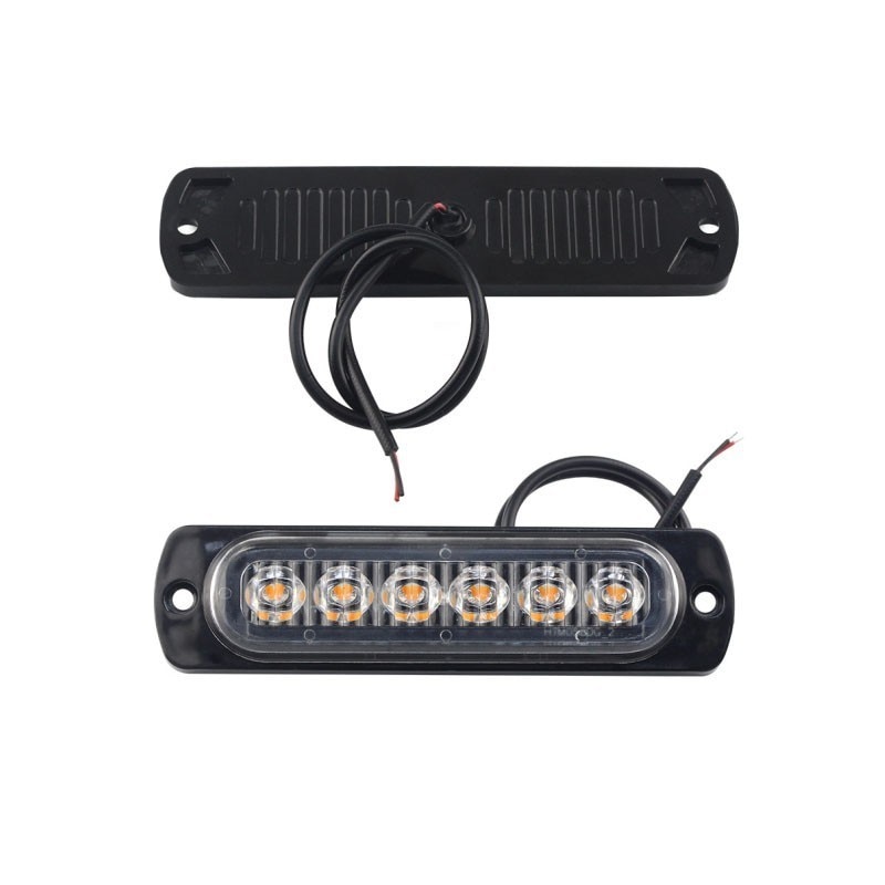 4 st 12v 6 led-lampor bärnstensfärgad / röd / vit / blå bil släpvagn motorcykel sidomarkeringsljus svängljus indikatorlampa