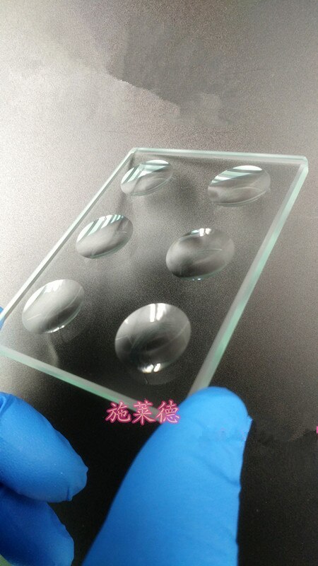 Biological Microscope Circular Concave Cavity Blank Slide Optical Glass Multiple Wells Optional Bio-microscope Science Accessory