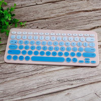Silikon Tastatur Abdeckung Schutz Film Für logitech K380 K 380 Bluetooth tastatur multi-gerät mechanische haut Schutz: GradientBlue