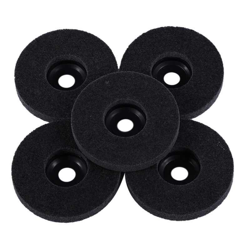 Disque de polissage en Fiber de Nylon, 4 pouces, 5 pièces, Non tissé, disque à lamelles abrasifs, pour métal, céramique, marbre, bois, arc