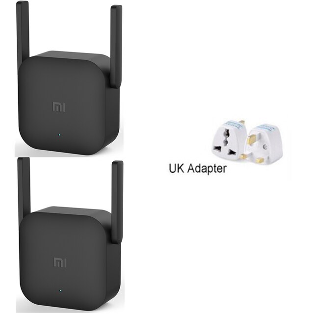 Mini Xiaomi WiFi Router Verstärker Profi Router Сетевой усилитель 300M Netzwerk Expander Verstärker Energie Verlängerung Roteador 2 Antenne: hinzufügen UK Adapter 2pc