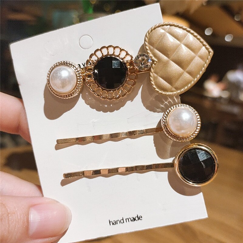 Korea Style Pearl Hair Clip for Women Girls Barrette Stick Headwear Wedding Hairpins Hair Styling Accessories