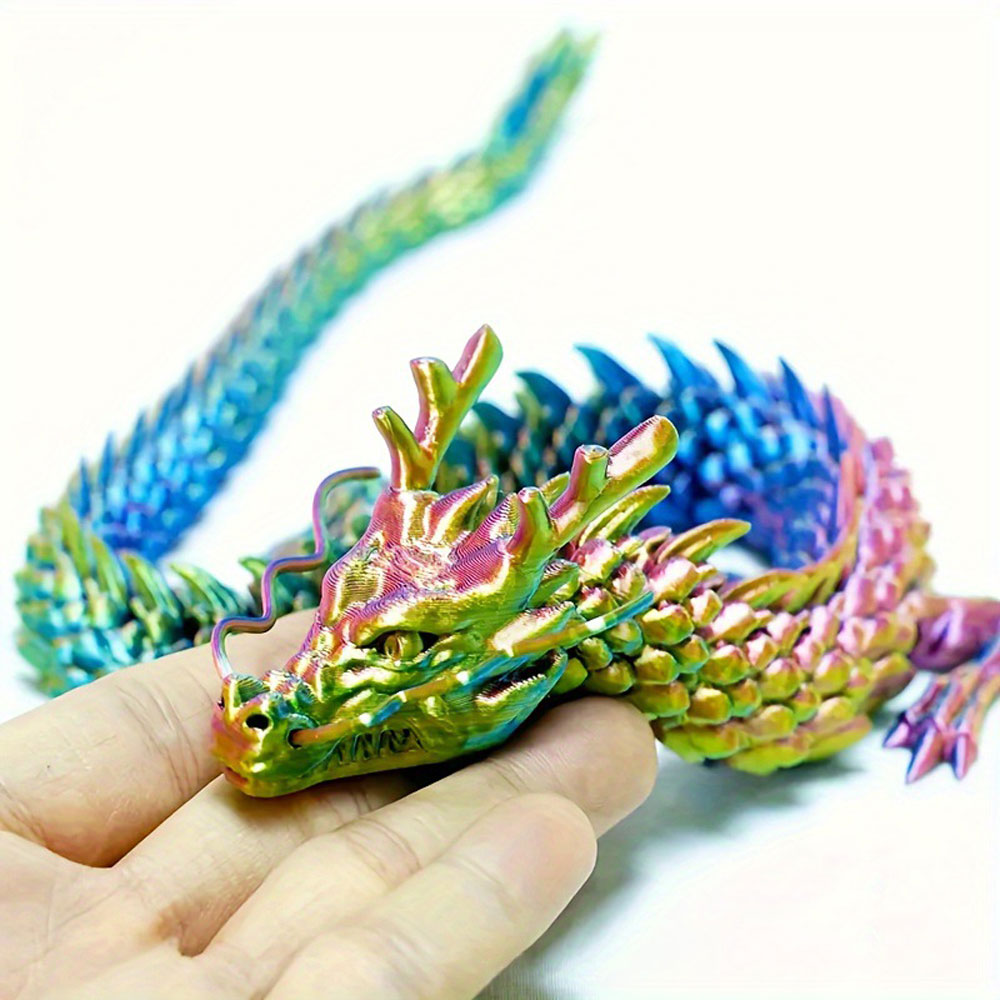 3D-gedruckter chinesischer Drache, Ganzkörpergelenke, die Heimtextilien und Dekorationen bewegen werden, die kreativen Spielzeuge sammeln wert