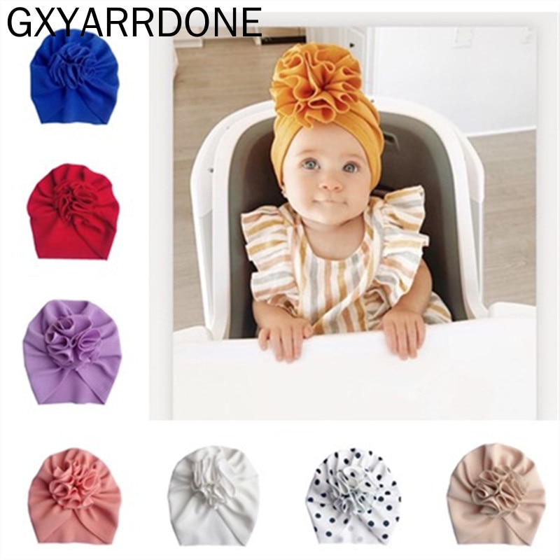 Tulbandhoedjes met stippen voor meisjes, bloeiende babyhoedjes, elastische babytulbandhoedjes voor meisjes, hoofdband, haarband voor baby's, mutsje