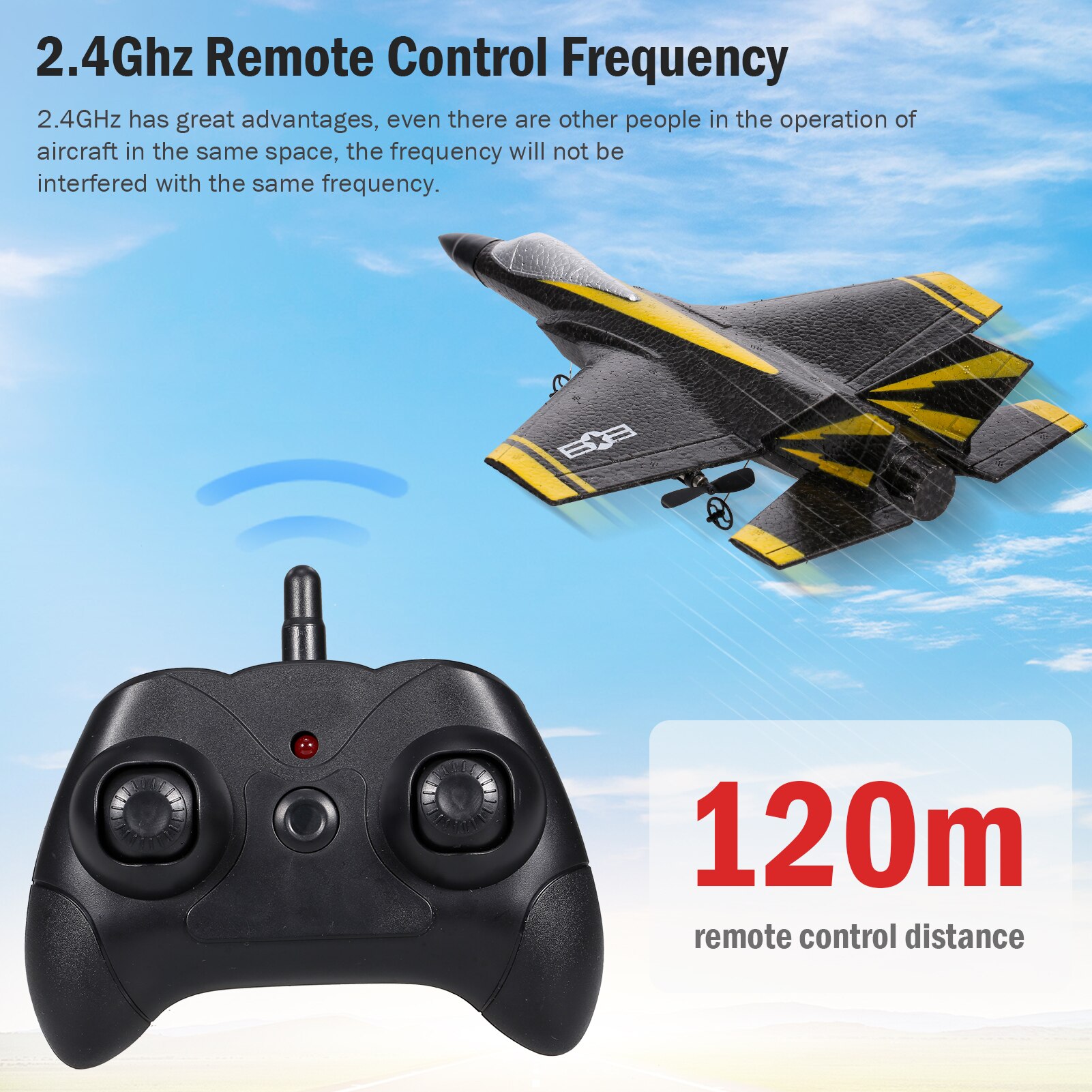 FX635 RC Airplane RC Plane RC Aircraft 2.4Ghz Remote Control Foam Glider RC Glider Plane Fixed Wing Airplane Toys for Kids Adult