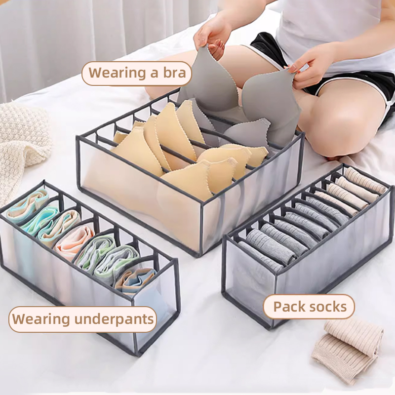 Ondergoed Lade Organizer Opbergdoos Opvouwbare Closet Organisatoren Lade Divider Opbergdozen Voor Onderbroeken Sokken BH