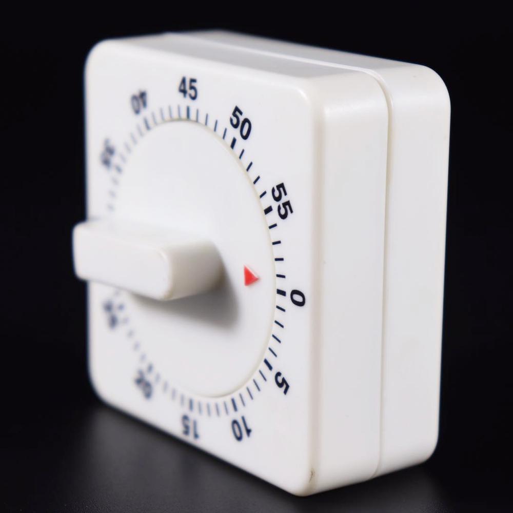 Kitchen small square pendulum timer 60 minutes timer reminder mechanical timer alarm clock