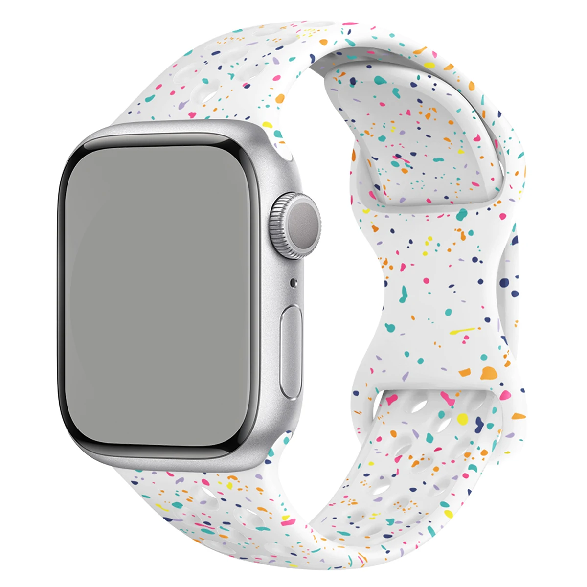 Sport Silicone Strap for Apple watch band 40mm 41mm 45mm 44mm 38 49 Breathable bracelet iwatch Series 10 9 8 7 6 5 3 SE Ultra 2: XL / Light Brown