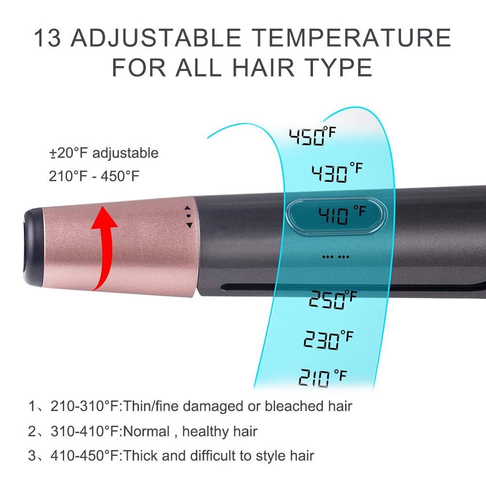 2 in 1 Twist Straightening Curling Iron Hair Straightner and Curler in One Dual Voltage Flat Irons