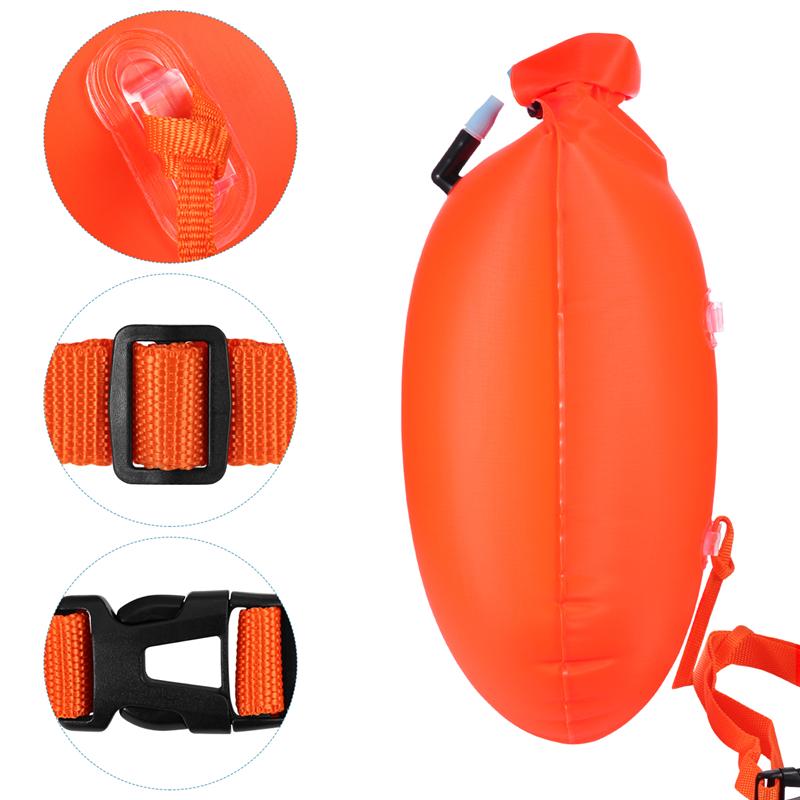 1Pc Pvc Veiligheid Zwemmen Boei Veiligheid Float Air Dry Bag Opblaasbare Float Zak Multifunctionele Zwemmen Drift Bag Pvc Lifebelt water