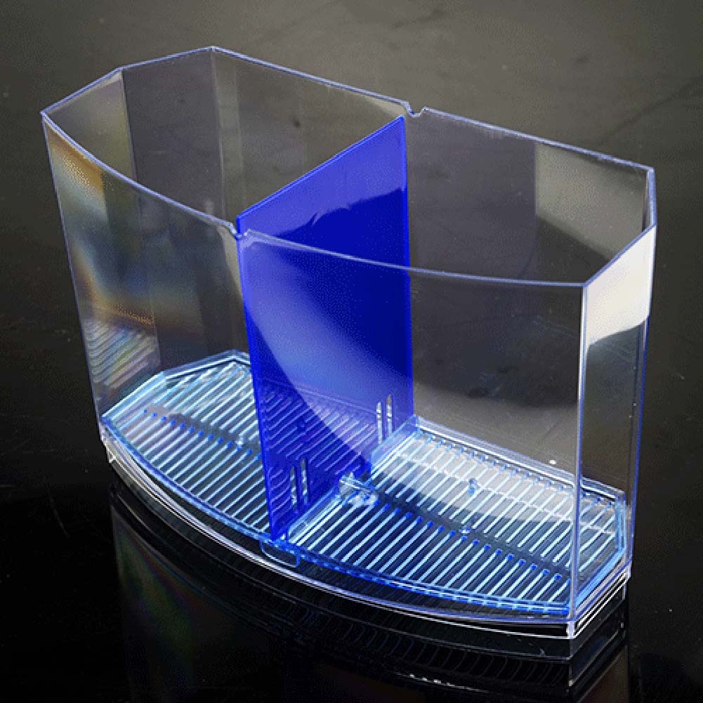 Mini liten akvarium akvarium med gräs akrylplast för hemmakontor  gq999