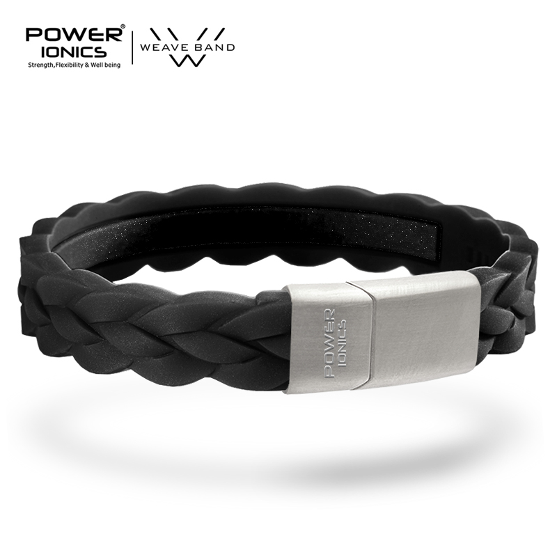 Power ionics 3000 ioner morandi farger herre dame armbånd armbånd balanse energi balanse menneskekropp fri gravering: Morandi svart-sølv
