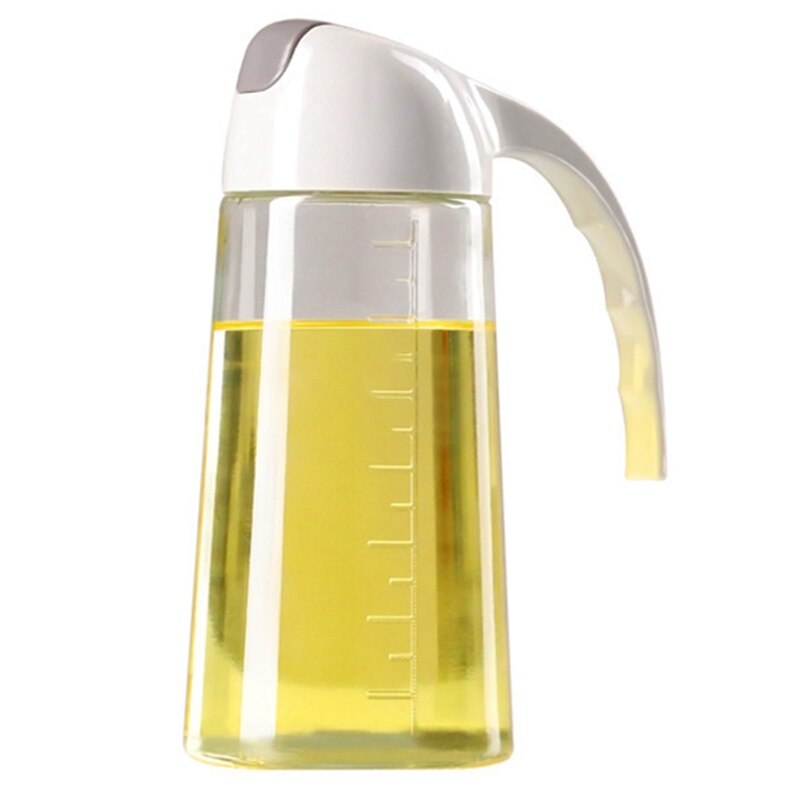 Glass Oiler Oil Storage Tank Kitchen Household Automatic Opening And Closing Large-Capacity Oil Tank Oil Bottle