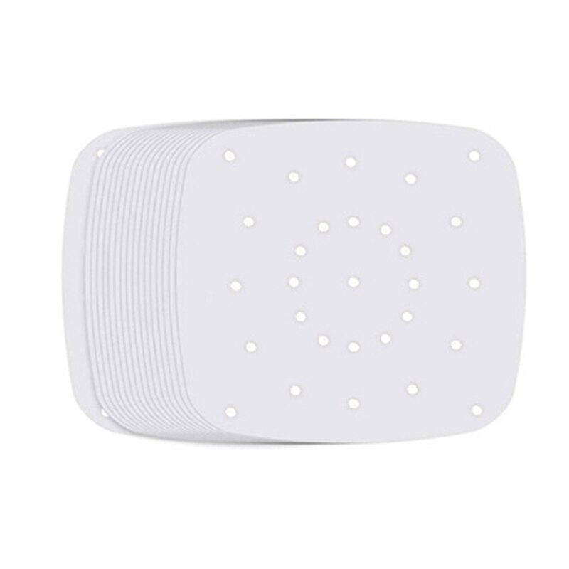 Ensemble de papier parchemin perforé robuste, 200, pour friteuse à Air, matériau Durable, sain et fiable, de cuisine: White