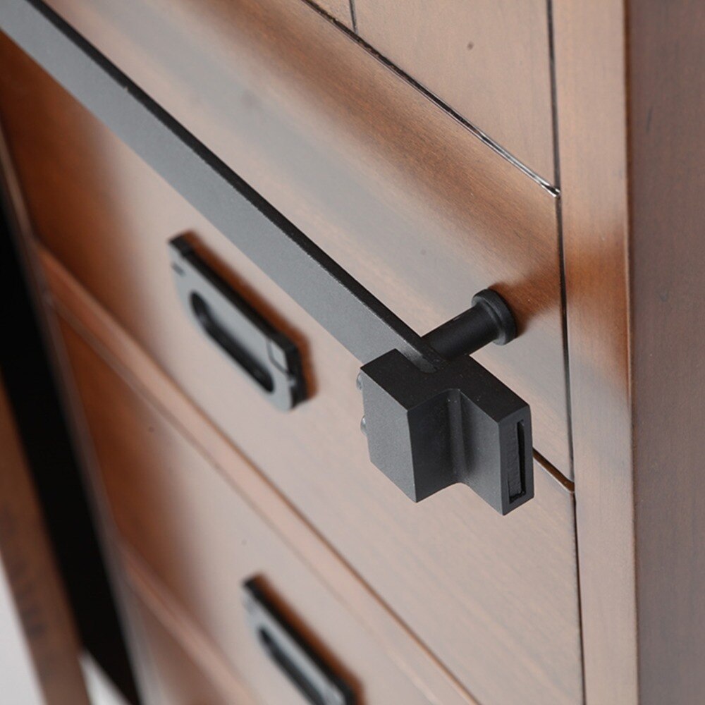 3,3 FT ECHT mini U förmigen einzigen hängenden roller schiebe barn door hardware für küche Bad schrank tür