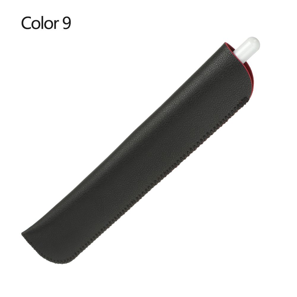 Funda de cuero PU para Apple Pencil Case, funda protectora para tableta Touch-Stylus, iPad Pro: Gris oscuro