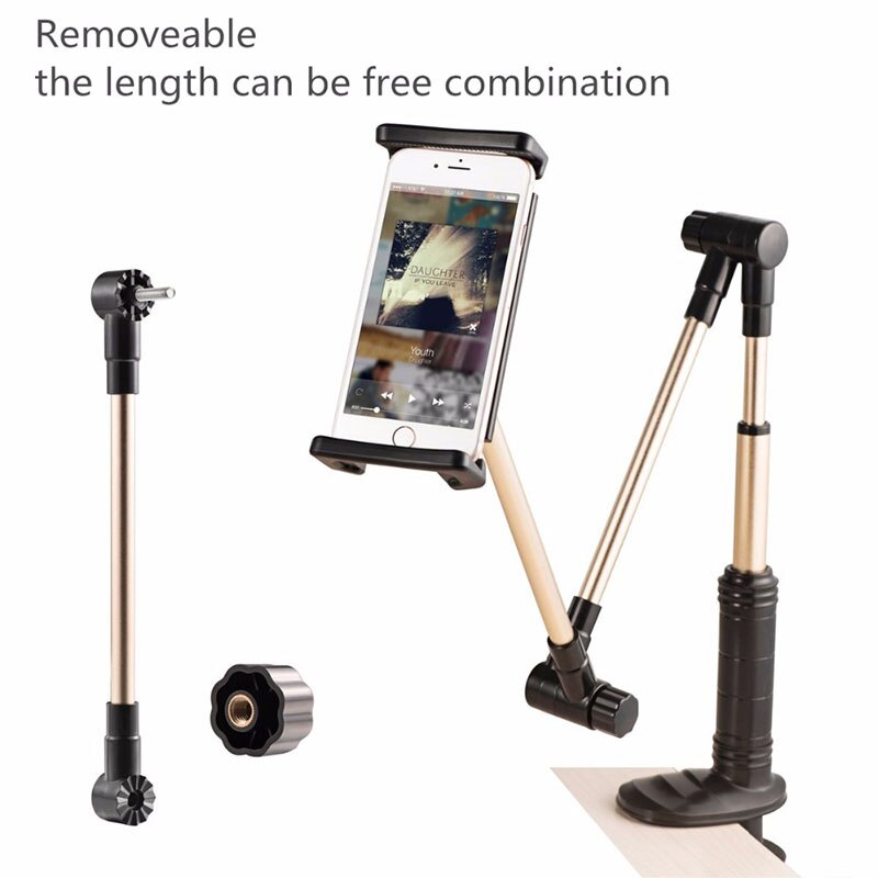 5-13 inch tablet telefoonhouder standaard voor ipad pro 12.9 metalen lange arm opvouwbaar bed desktop telefoon houder voor huawei iphone 11 x beugel