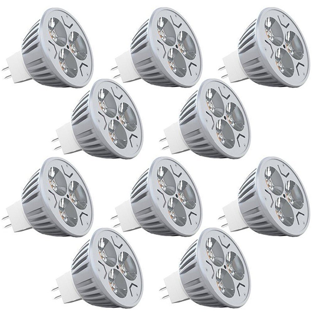 10 stks/partij LED Lamp MR16 Spot Light 3 W 12 V Dimbare mr16 LED Spotlight Warm Koud Wit Super LED Gloeilamp