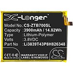 Cs 3900 mah  / 14.82wh akkus für zte  a7010,  blade  a7 ,  blade  a7s, ea72020 li3839 t 43 p 8 h 826348