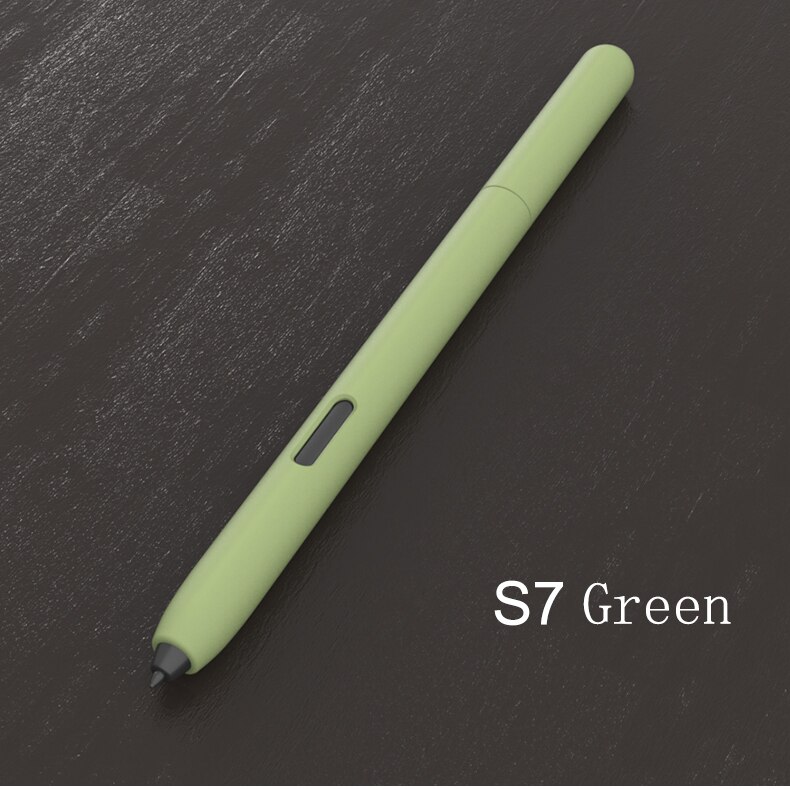Funda protectora para tableta Samsung Tab S7 S6, accesorios antiarañazos, funda para bolígrafo de pantalla táctil: Green S7 Pen
