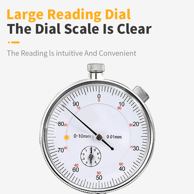 Indicador de Dial de 0-10mm, Base de soporte magnético, soporte magnético para calibre de orificio de Dial, herramientas de medida, indicador de tipo hora, reloj comparador