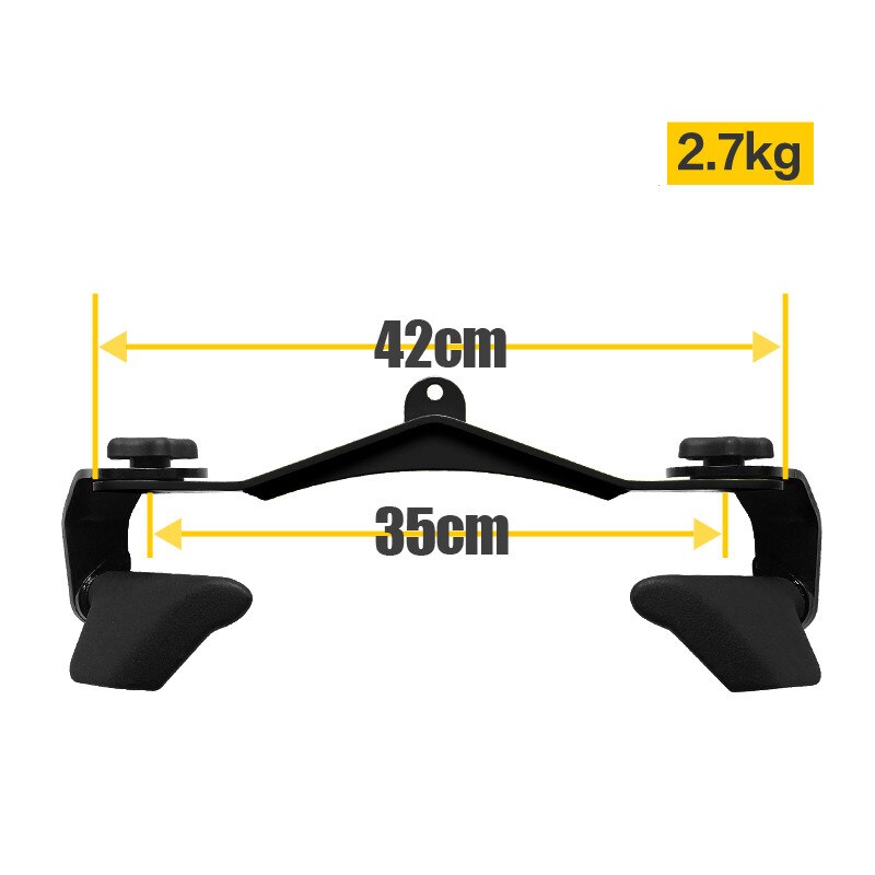 Barra de máquina extraíble para Fitness, accesorios de Cable de Polea alta y baja, para gimnasio, remo, entrenamiento en T, bíceps: 6