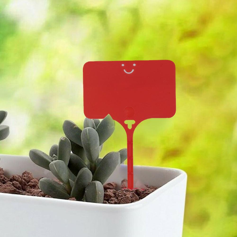 100PCS Garden Plastic Plant Labels T-Type Tags Waterproof Re-Usable Markers Record Plate Flower Vegetables Potted Sign Stakes