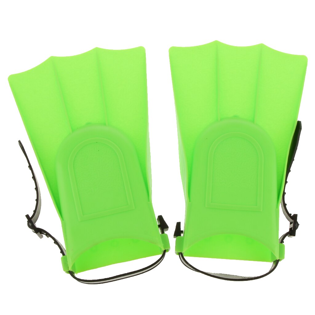 Unisex Adults Kids Foot Floating Rubber Swim Fins Swimming Flippers Training: Green S
