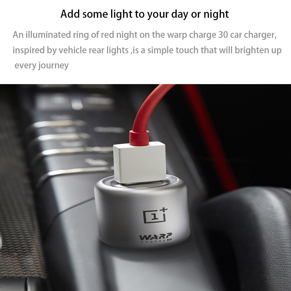 Originele Oneplus Warp Lader 30W Autolader Eu Uk Input 12V 24V 4.5A Output 5V 6A max Voor Oneplus 7 /7 Pro/ 7T /7T Pro