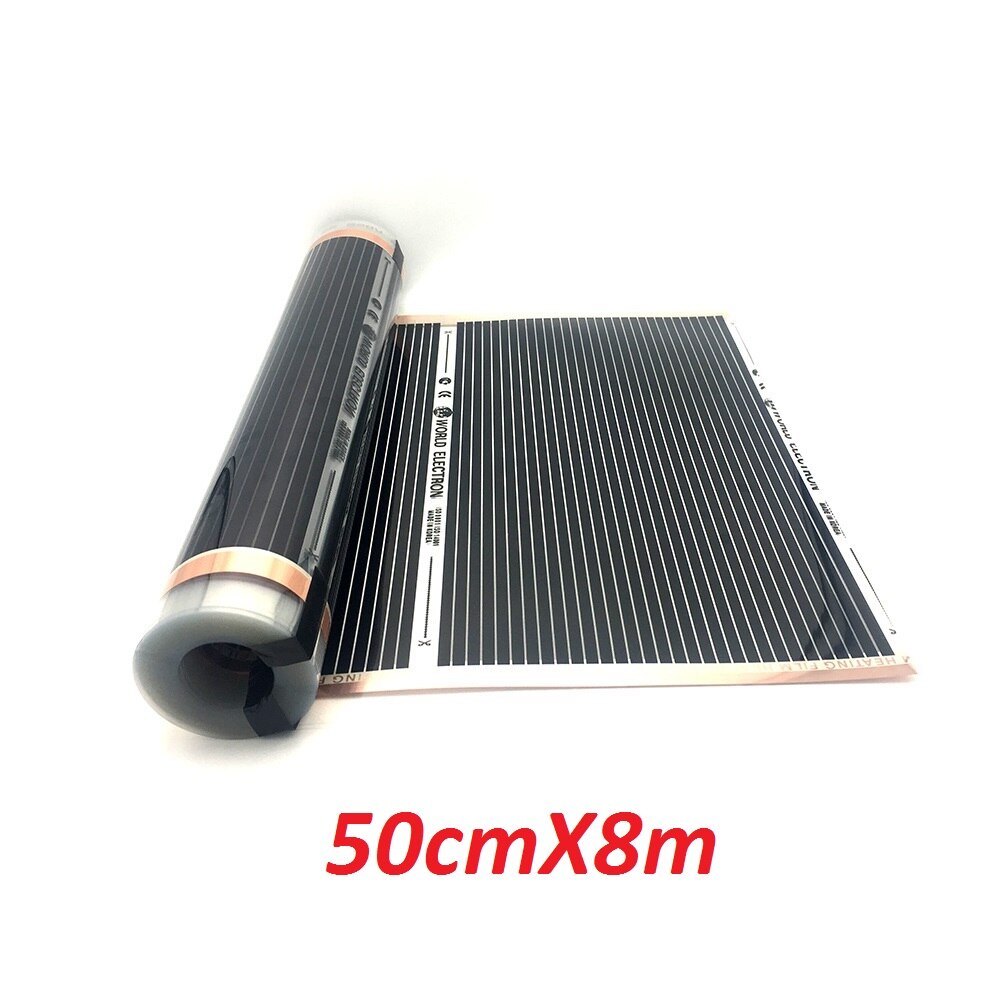 400w/m2 Infrared Carbon Underfloor Heating Film AC220V Warm Floor Mat