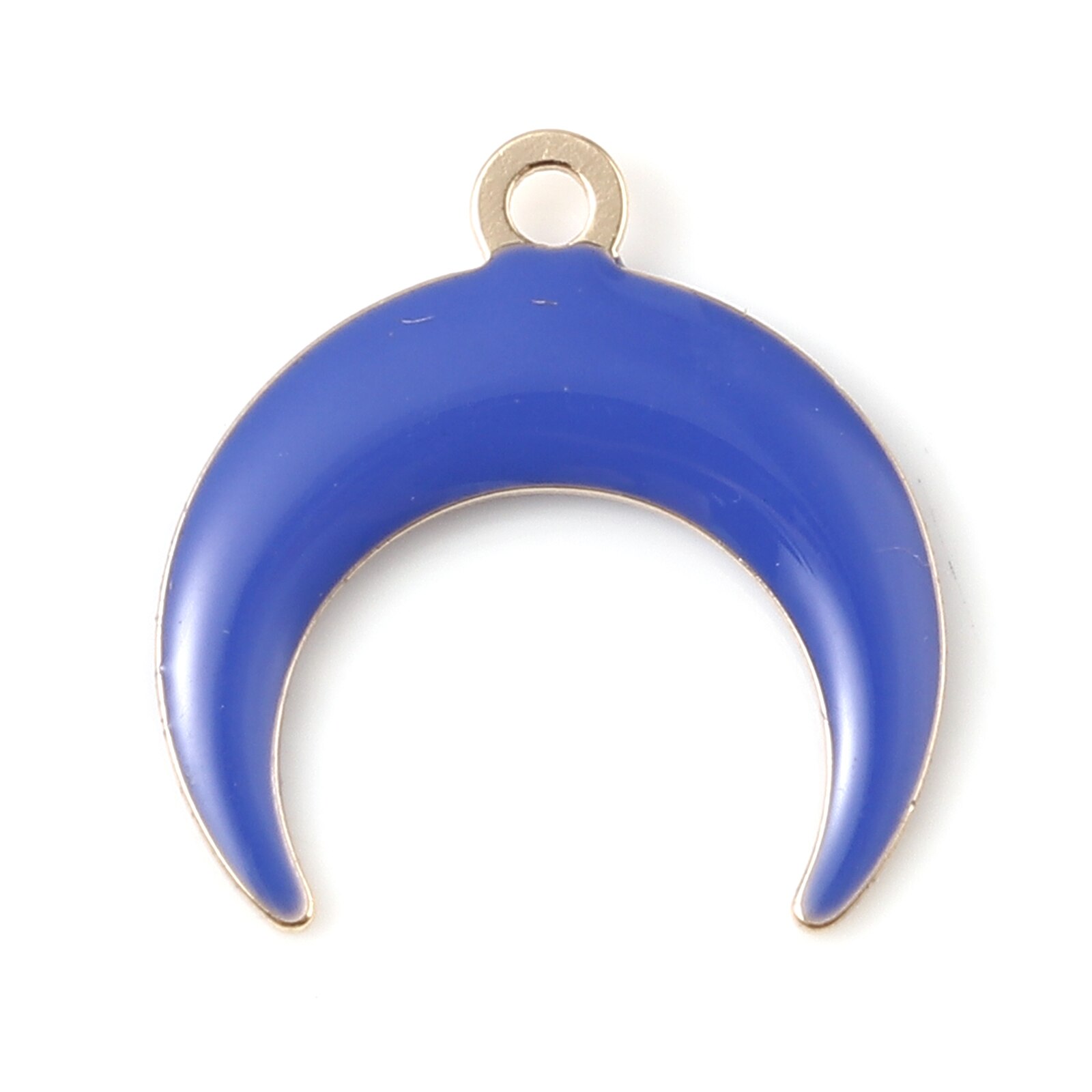 5 sztuk galaktyka księżyc stylu uroki wisiorek dla tworzenia biżuterii kolorowe pół księżyc dwustronne emaliowane cekiny wisiorek naszyjnik DIY: 3