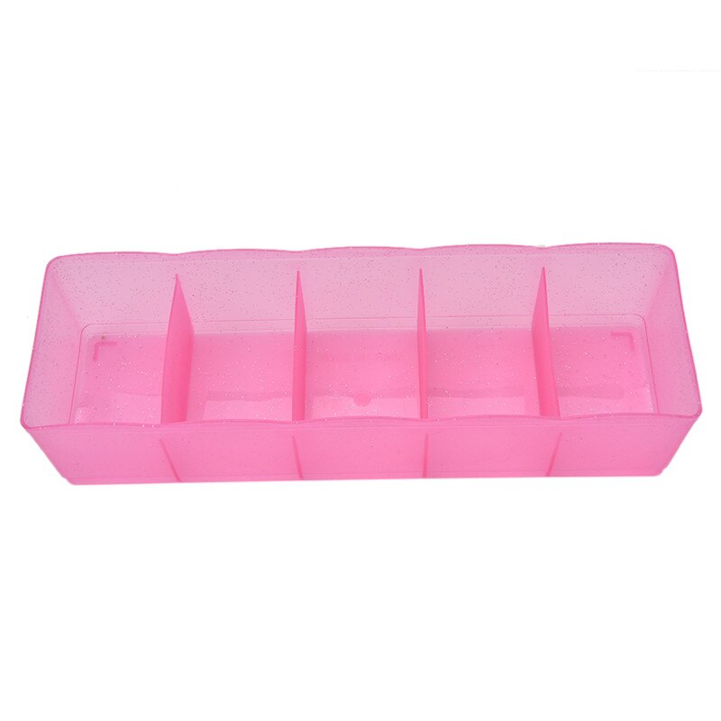 1PCS Underwear Underwear Storage Box 5 Grid Socks Underwear Drawer Closet Family Storage Box Storage Box Partition TSLM1