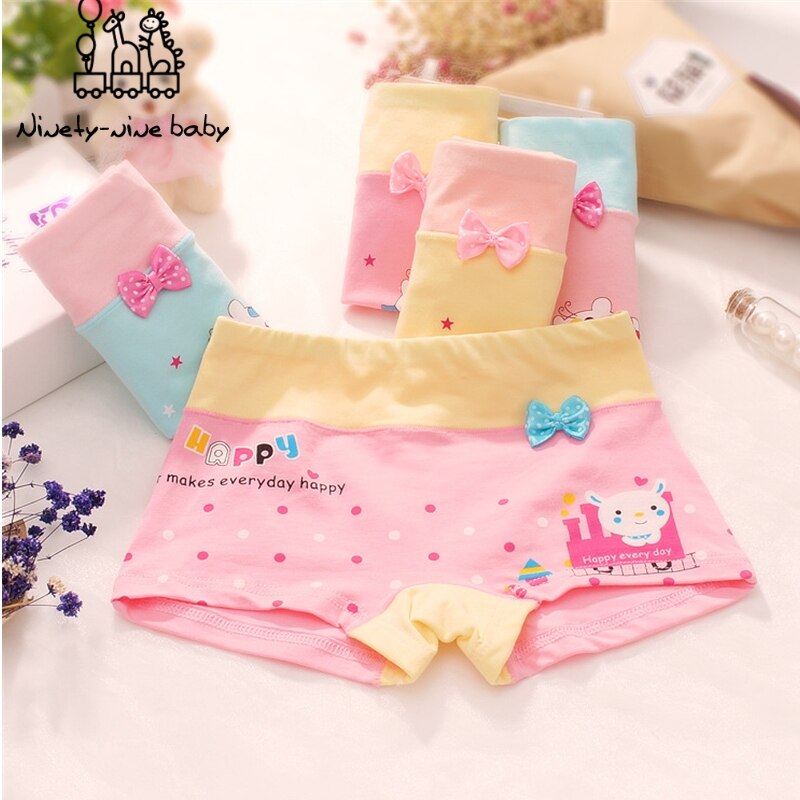 6 Pz/lotto Bambini Mutandine E Boxer Girls 'Slip Bambini Del Cotone Morbido Biancheria Intima Sveglia Del Fumetto Mutande per le Giovani Ragazze Confortevole Mutandine E Boxer