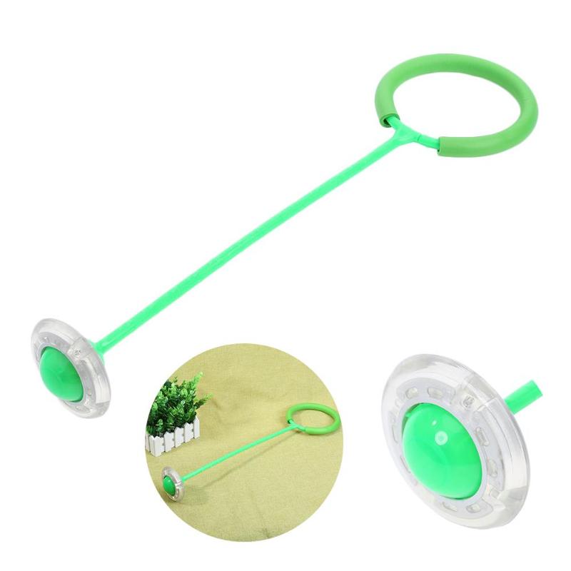 Gloeiende Stuiterende Ballen Een Voet Knipperende Bal Overslaan Springtouwen Sport Swing Bal Kinderen Kind Ouder Games