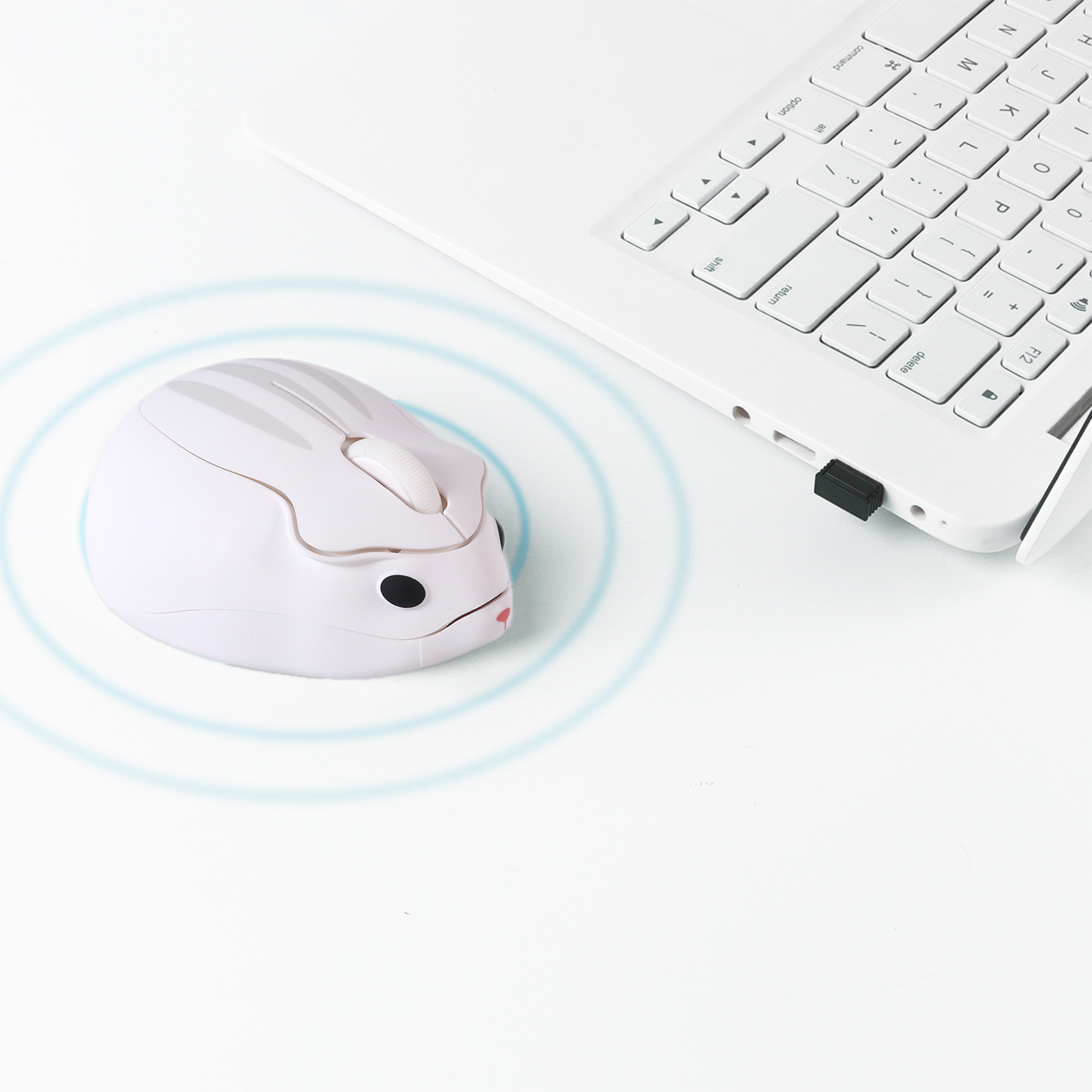 Cute 2.4G Wireless Mouse Ergonomic Optical USB Mice Kawaii Cartoon Hamster Mouse For PC Laptop Tablet Computer Kids