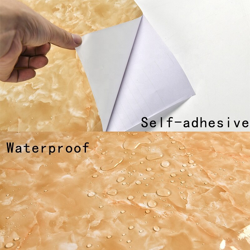 PVC Peel And Stick Contact Paper Marble Gloss Film Self Adhesive Wallpaper