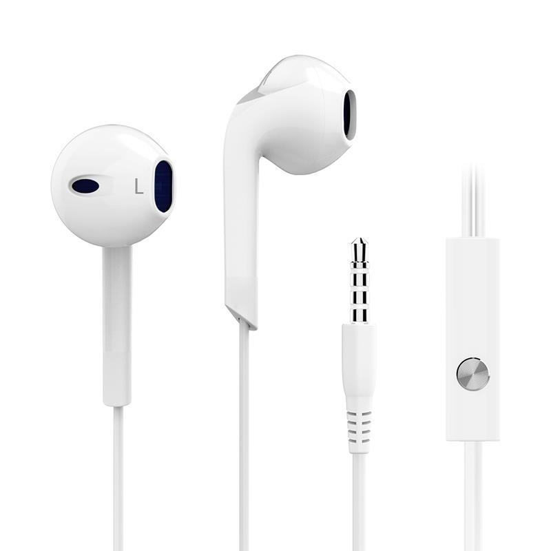 Langsdom Type C Super bass Earphone V6T Stereo in-ear Earphones USB 3.5mm gaming headset E6U with Microphones for Type-c Phones: 3.5mm white with Mic