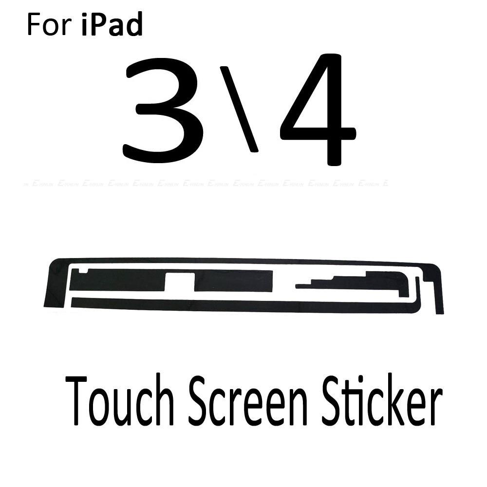 2set/lot 3M Adhesive Middle Frame Glue Sticker For iPad Air 2 3 4 Mini 1 2 3 4 5 Touch Screen Digitizer Strip Tape: Screen For iPad 3