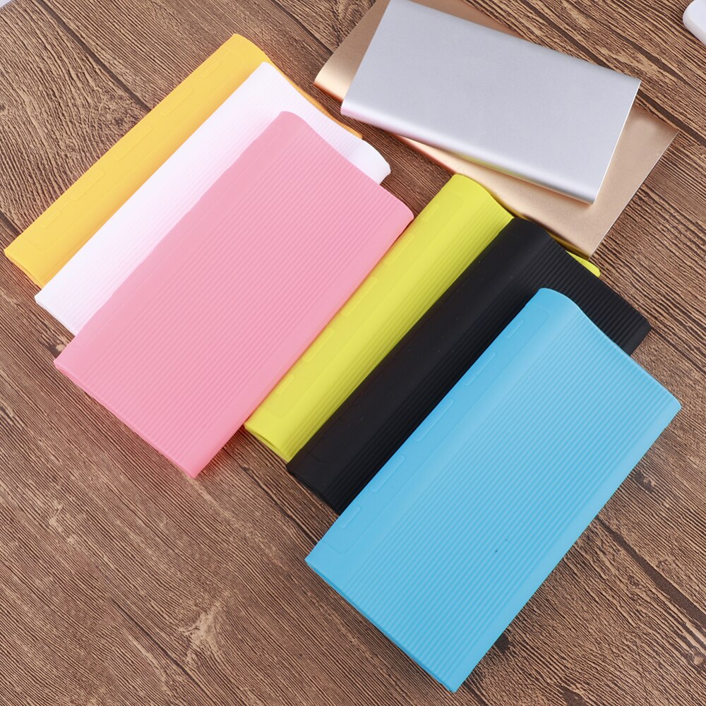 Portable Power Bank Case Siliconen Cover Voor Enkele Usb-poort 20000 Mah Xiaomi PLM07ZM Power Bank Power Bank Case Voor xiaomi