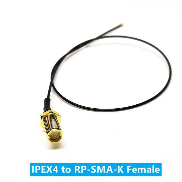 2 pièces SMA / RP-SMA femelle à MHF4 IPEX IPX RF prise câble queue de cochon pour Mini 0.81mm carte PCI intel WIFI carte 10cm 15cm 20cm 30cm: RP-SMA-K Female / 5cm