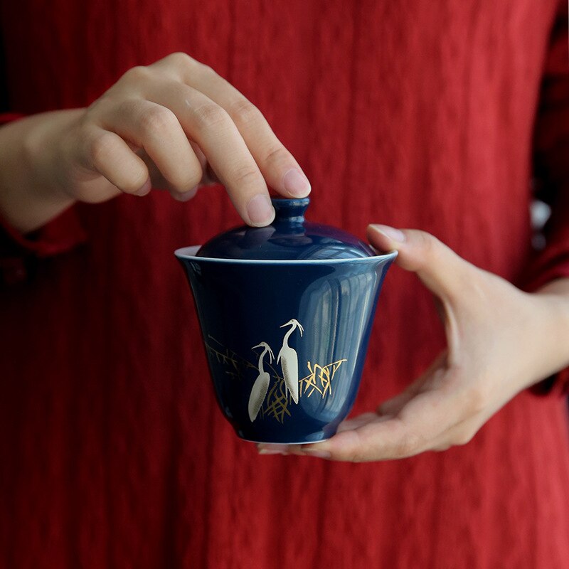 Chinese Tea Set Ceramic Glaze Teapot Teacup Gaiwan Porcelain Teaset Kettles Teaware Sets Drinkware Chinese Tea